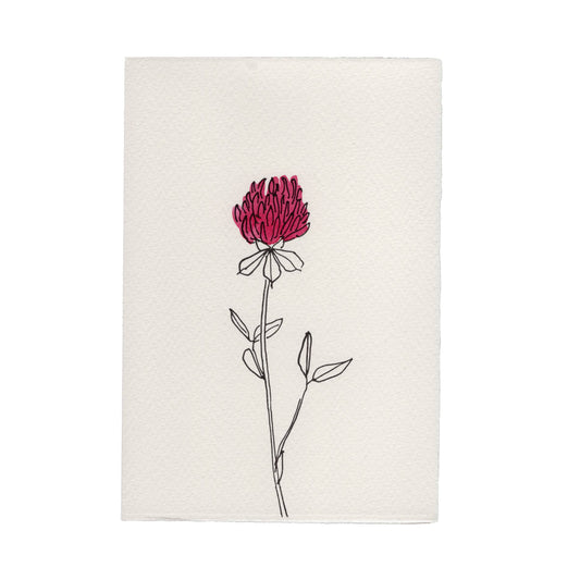 In The Meadow Card - Red Clover