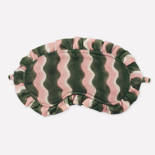 Organic Cotton Frill Eye Mask | Whirly | Fern