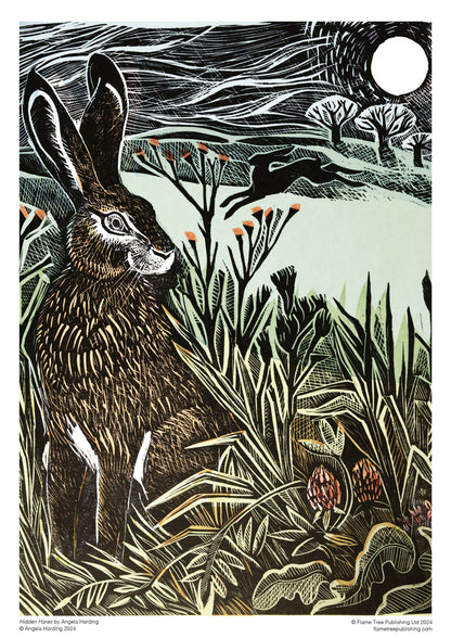 Adult Sustainable Jigsaw Puzzle Angela Harding / Hidden Hares / 1000 Piece Jigsaw Puzzles