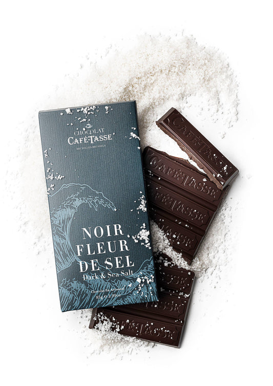 Cafe-Tasse Chocolate Bar 85g 
Fleur de Sel dark