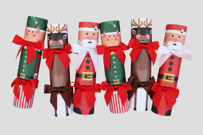 NORTH POLE FRIENDS LUXURY CHRISTMAS CRACKERS