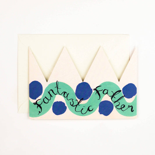 Fantastic Father Party Hat Card