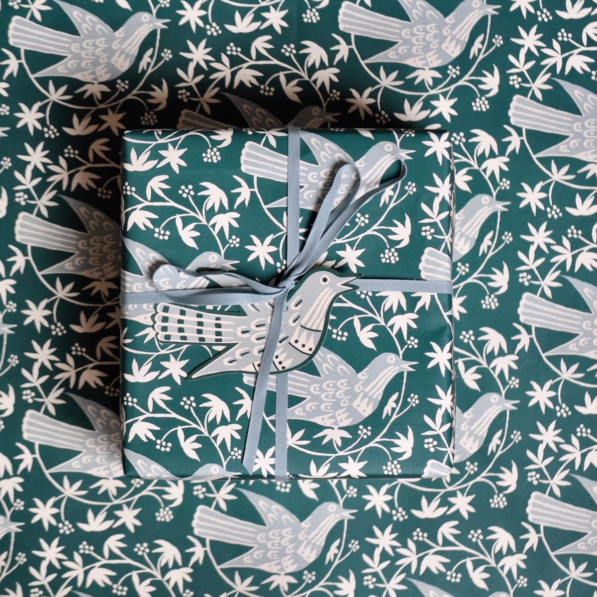 Cambridge Imprint 5 Fancy Songbird Gift Tags In Midwinter