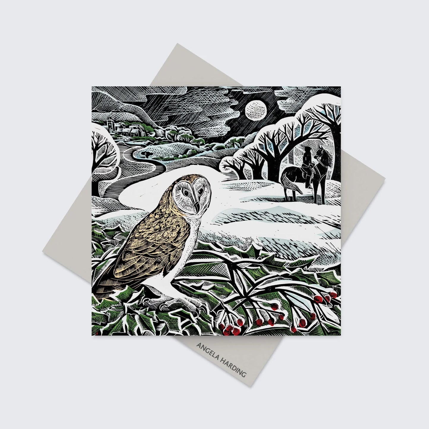 Angela Harding Winter Wood Christmas Cards / PK 5