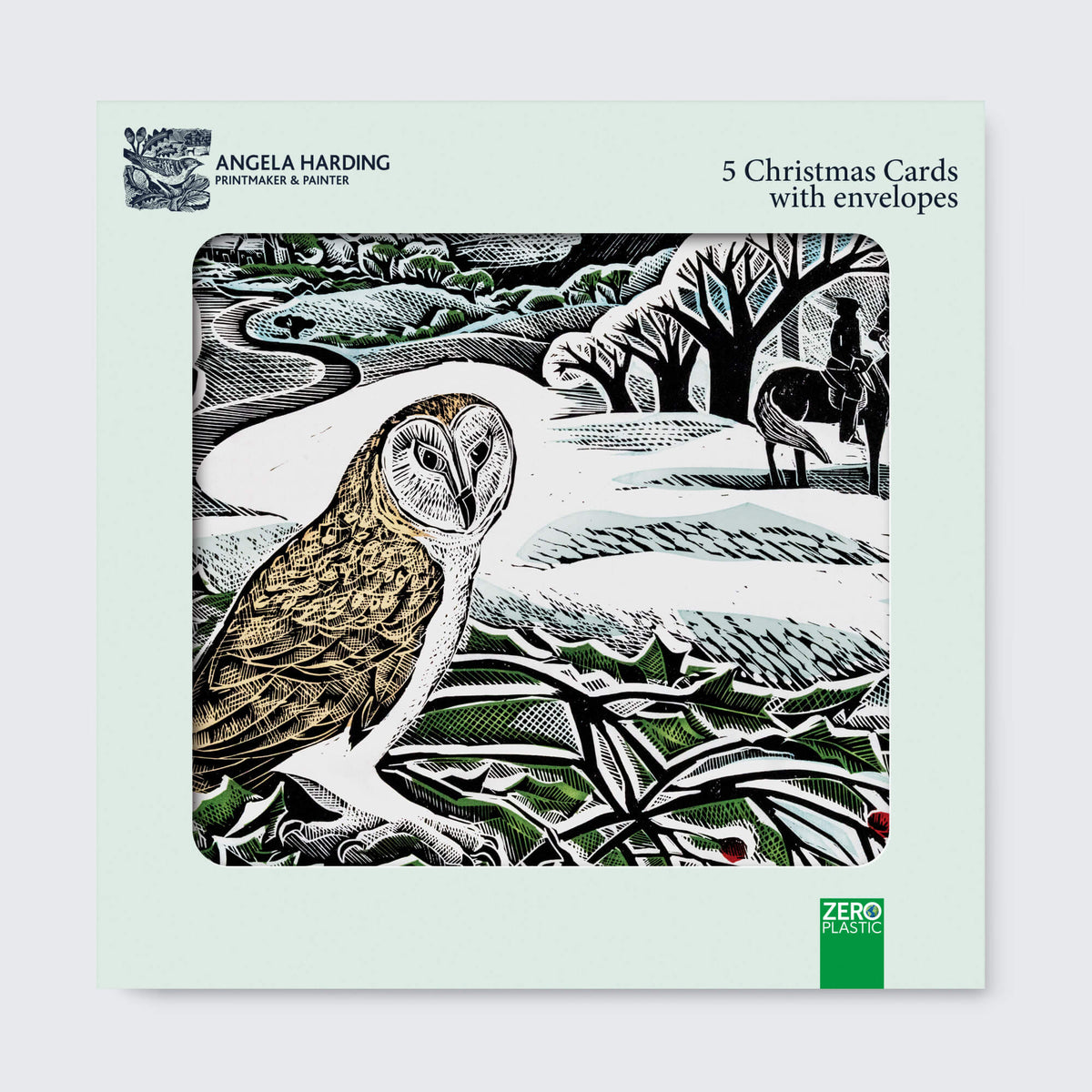 Angela Harding Winter Wood Christmas Cards / PK 5