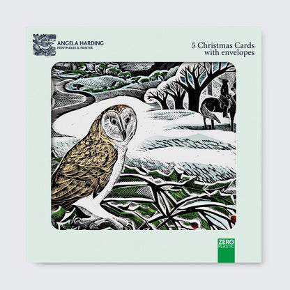 Angela Harding Winter Wood Christmas Cards / PK 5