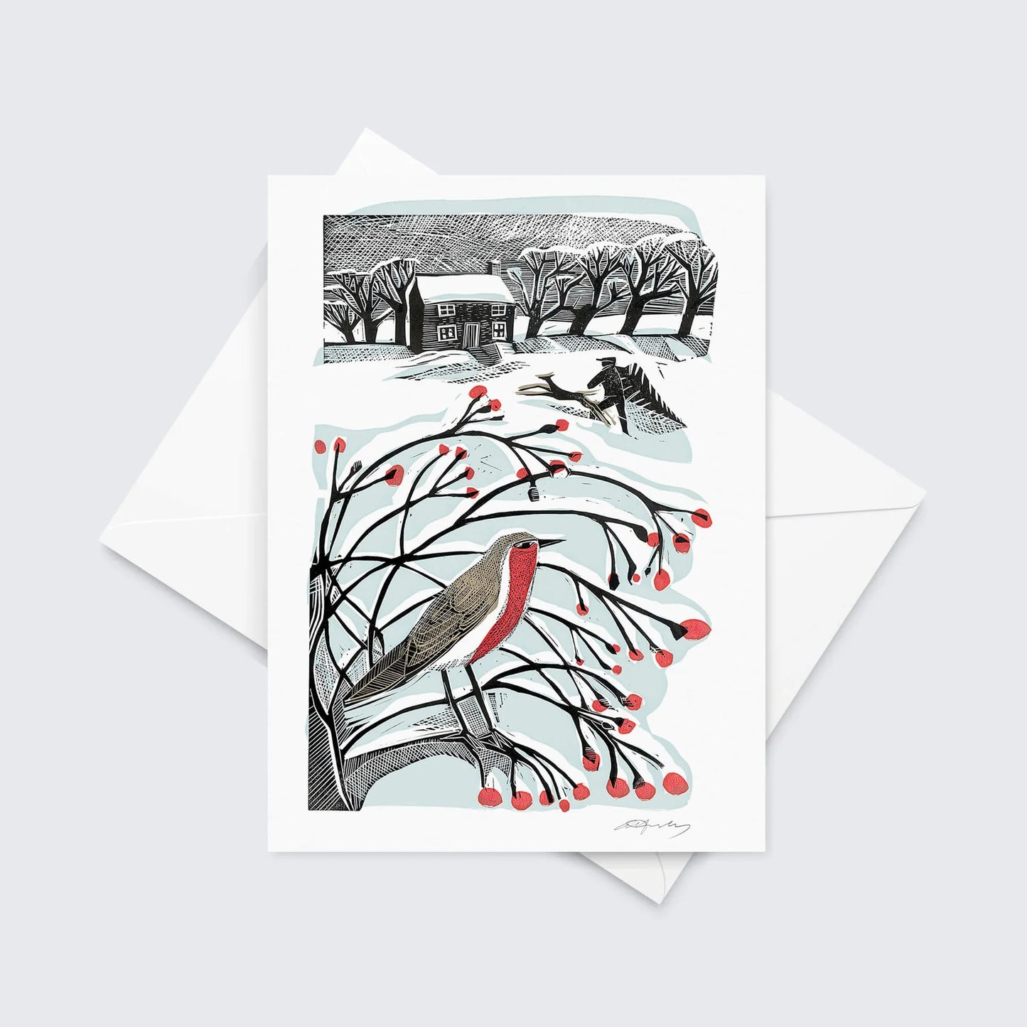 Angela Harding Bringing Back The Tree Christmas Cards / PK 8