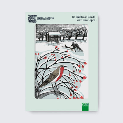 Angela Harding Bringing Back The Tree Christmas Cards / PK 8