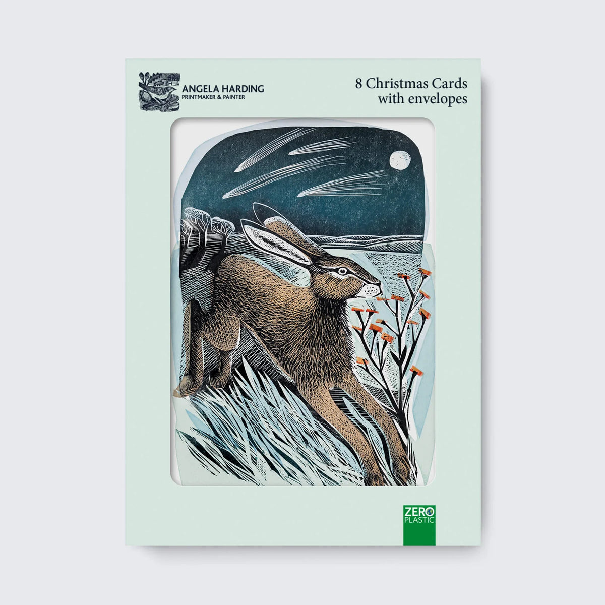 Angela Harding Shooting Stars Christmas Cards / PK 8