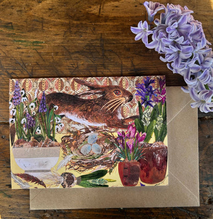 A5 Spring table blank greeting card 