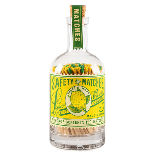 Lemon Stamp | Glass Bottle - Safety Matches