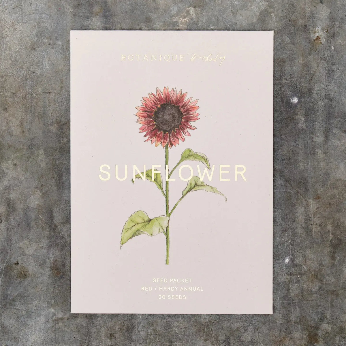 Red Sunflower Seed Packet