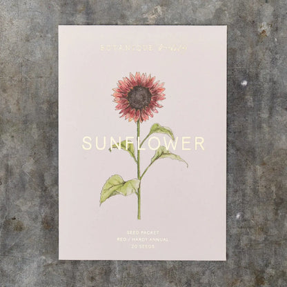 Red Sunflower Seed Packet