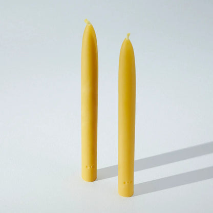 OVO Classic Beeswax Tapers, Set of 2