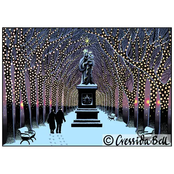 All Is Bright Christmas Card / 5 Pk