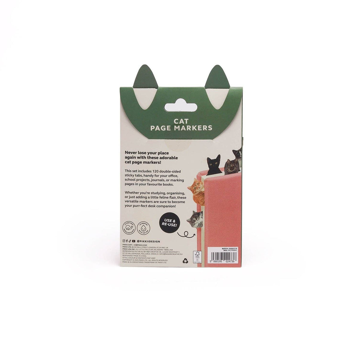 Cat Page Markers | Cute Sticky Tabs for Readers