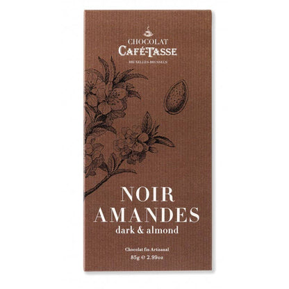 Cafe-Tasse Chocolate Bar 85g Black & Almonds