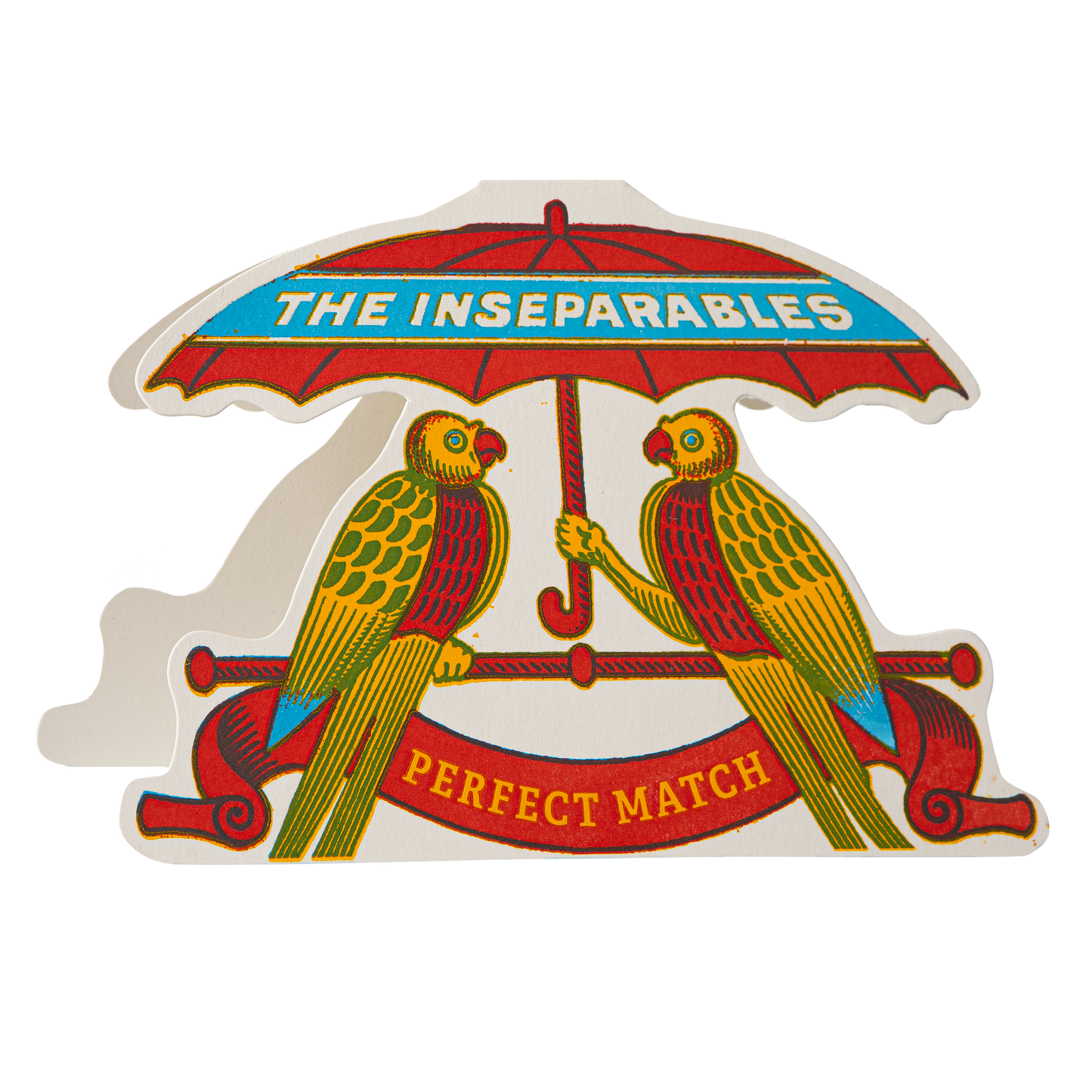 The Inseparables | Letterpress Cards | Cut-Out