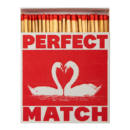 I Like You Swans | Square Matchboxes