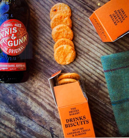 Drinks Biscuits - Mature Cheddar & Smoked Chilli 36g
