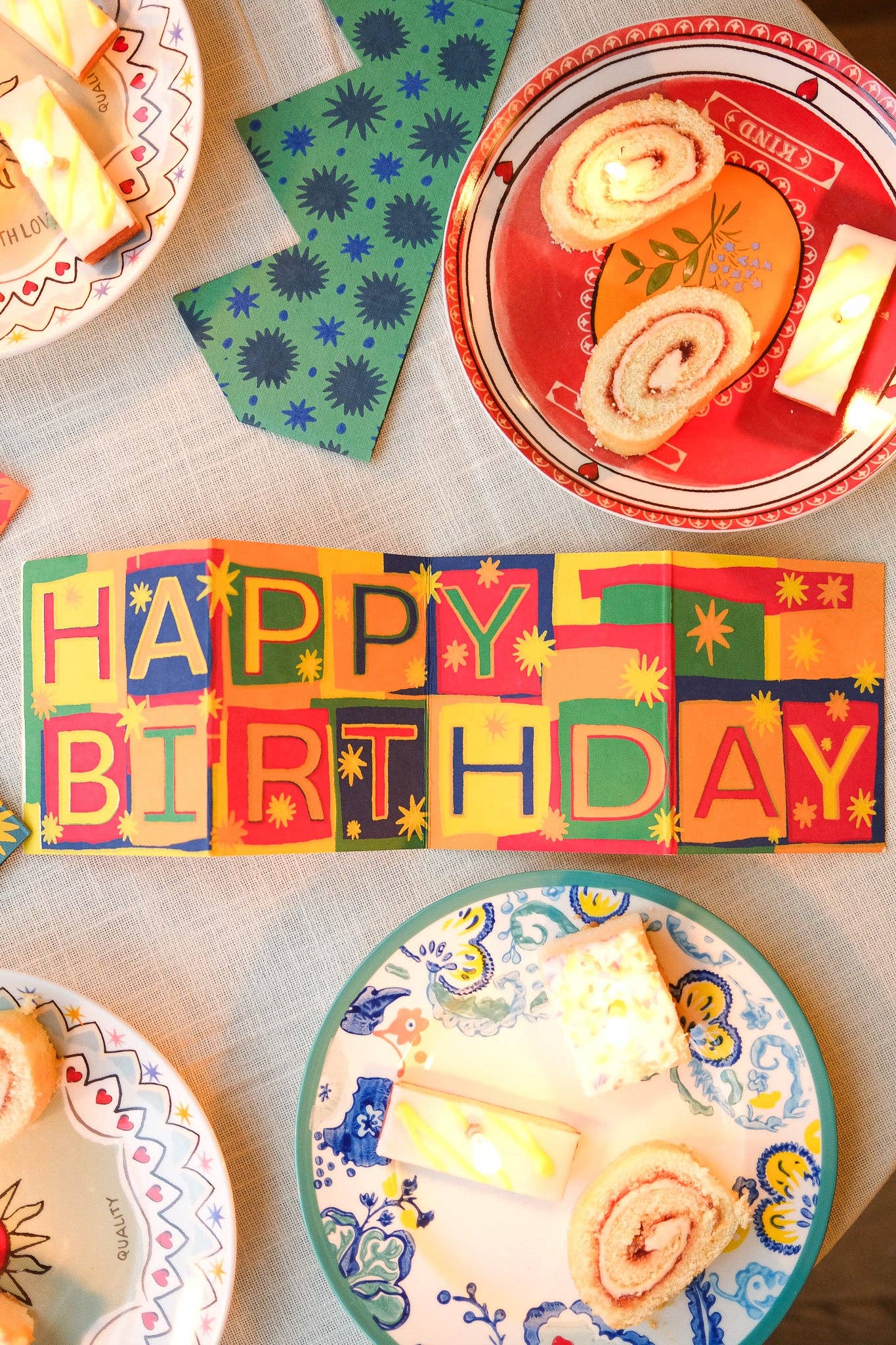 Happy Birthday Concertina Greeting Card