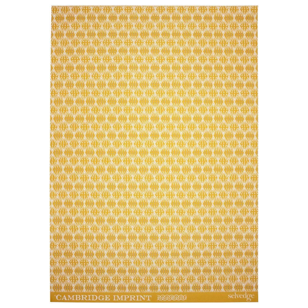 Cambridge Imprint Sheet Patterned Paper Selvedge Mustard