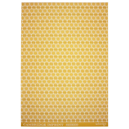 Cambridge Imprint Sheet Patterned Paper Selvedge Mustard