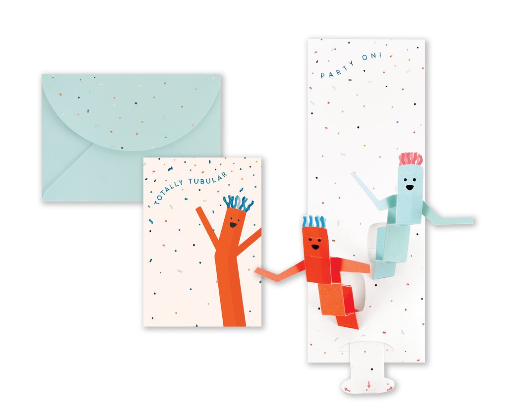 Totally Tubular - Party On Pop-Up Greeting Card
