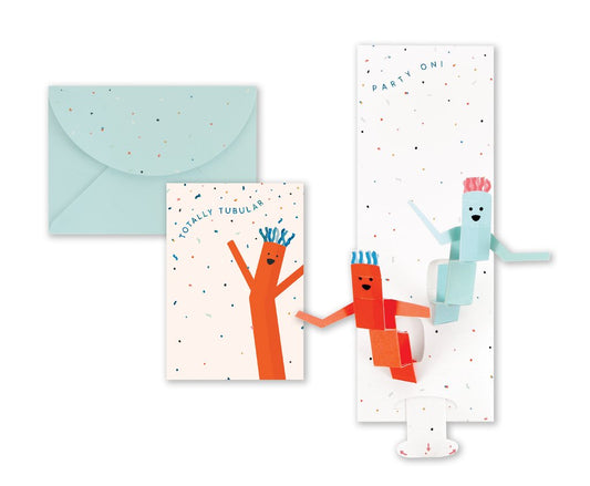 Totally Tubular - Party On Pop-Up Greeting Card