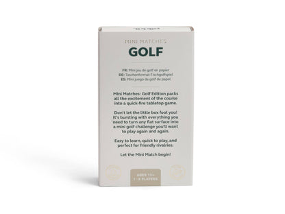 Mini Matches Golf | Tabletop Game Set for Golf Fans