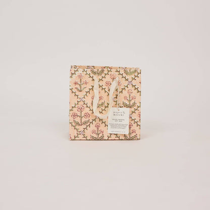 Hand Block Printed Gift Bags (Small) - Terracotta Collection