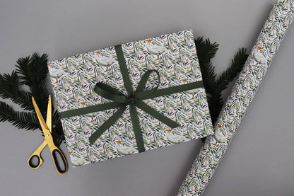 GEESE CHRISTMAS WRAPPING PAPER