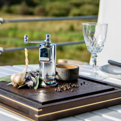 The original 'Chefs Mate' - 5.3" polished chrome grinder