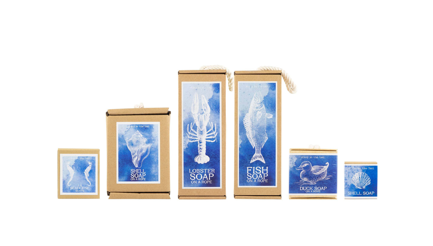 Fish Soap on a Rope in Box