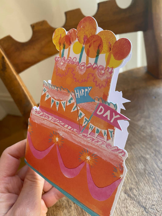 Birthday Cake Mantelpiece Card