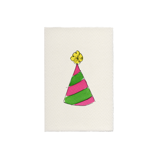 Party Hat (Stripes) Birthday Card
