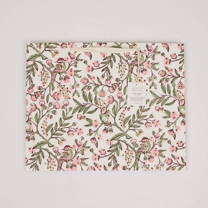 Hand Block Printed Gift Bags (Large) - Blush Refresh Collection
