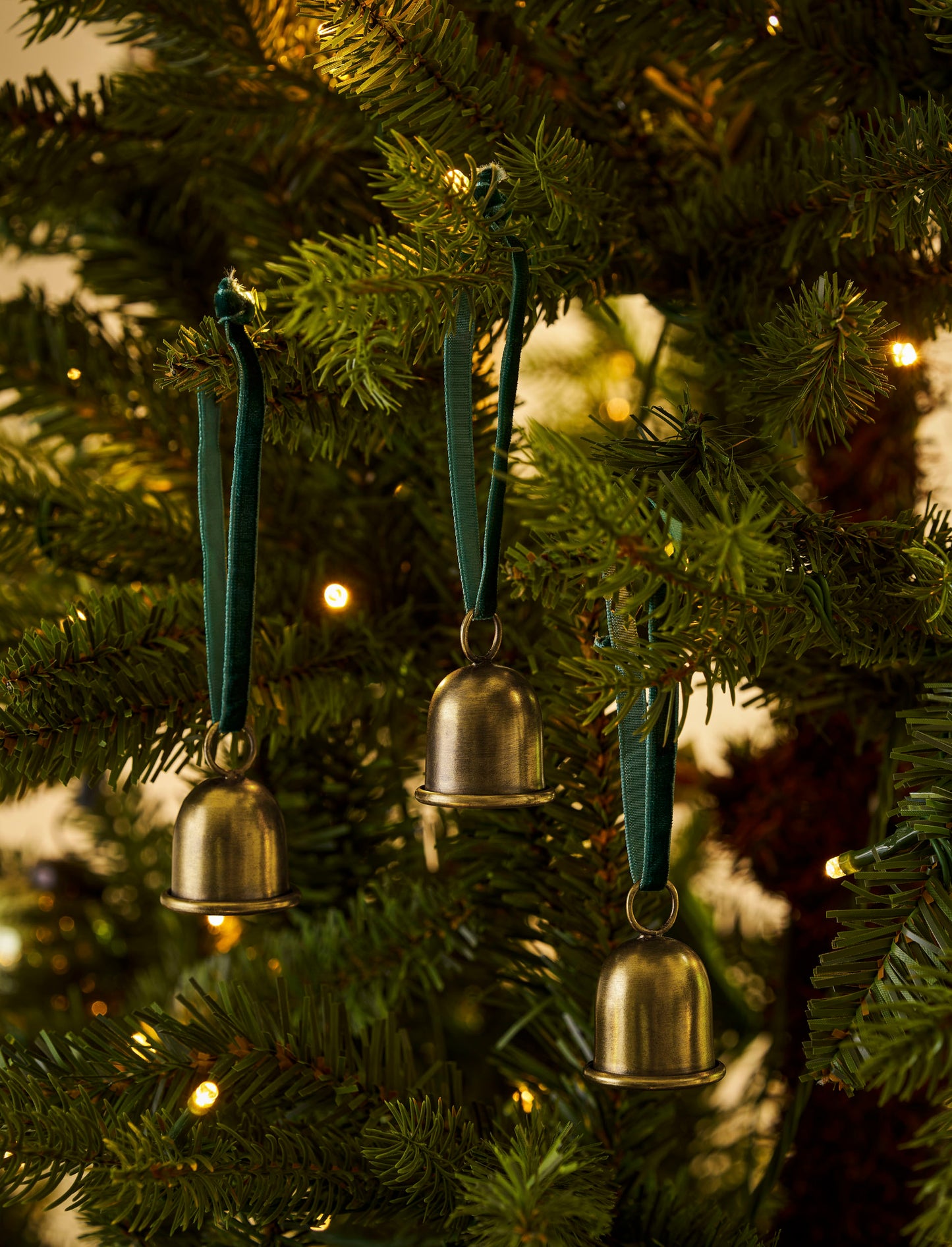 Cromwell Christmas Bells  Antique Brass