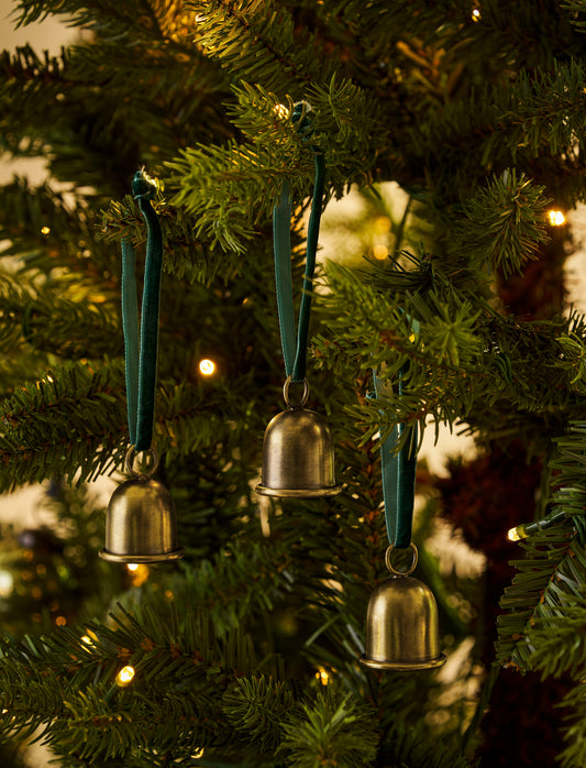Cromwell Christmas Bells  Antique Brass