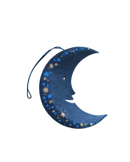 Midnight Man on the Moon Screen-Printed Board Decoration