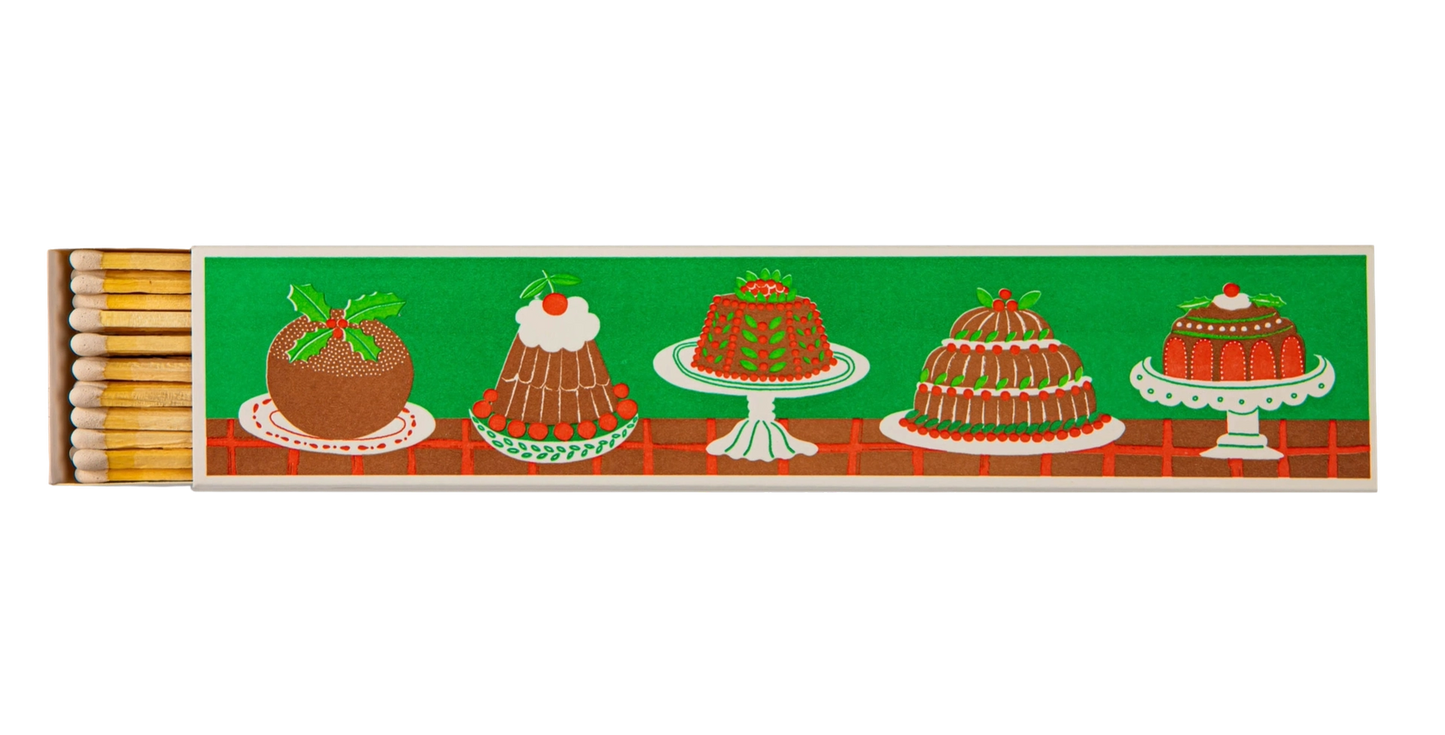 Archivist Extra Long Matches - Christmas Puddings