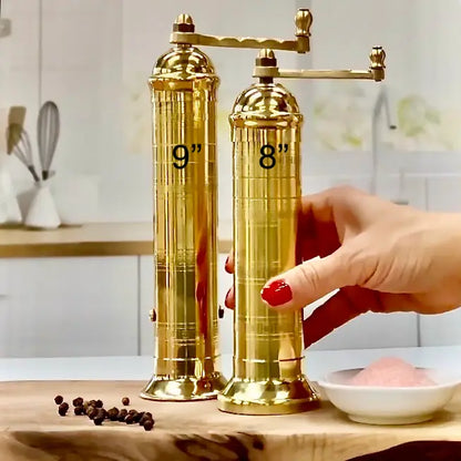 Alexander Handcrafted Brass Pepper Mill
