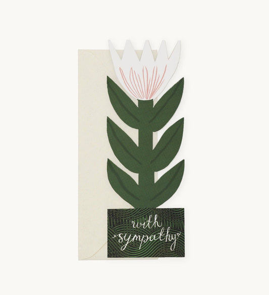White Lily, Sympathy Card