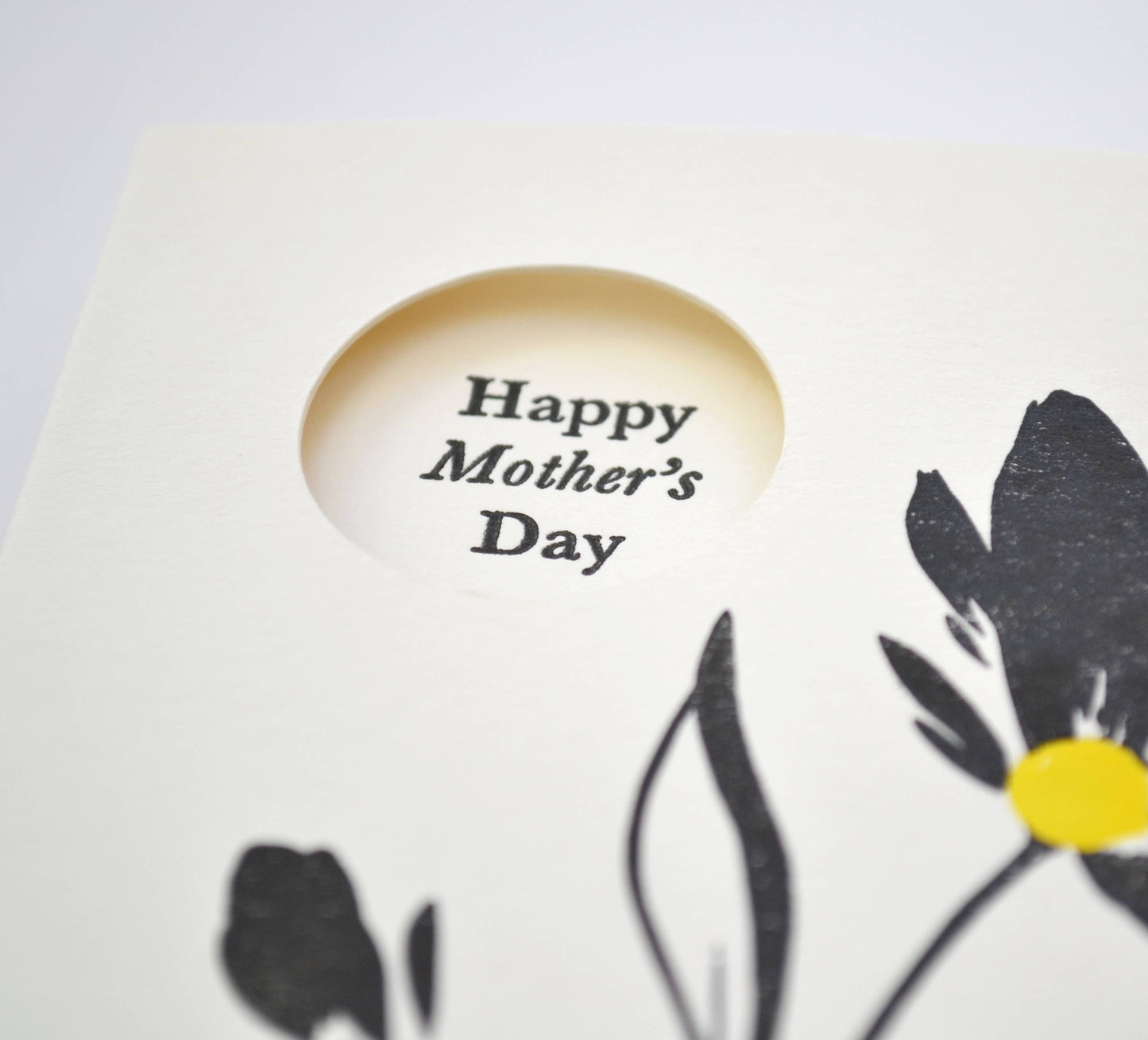 Floral Mother's Day Handcrafted Card - Letterpress Printed