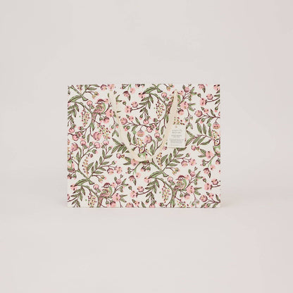 Hand Block Printed Gift Bags (Large) - Blush Refresh Collection