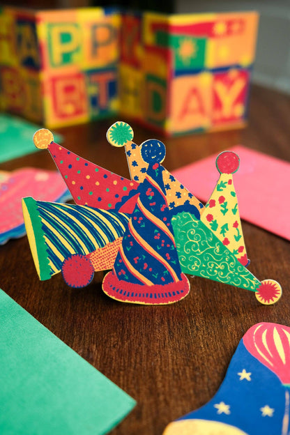 Party Hats Greeting Card