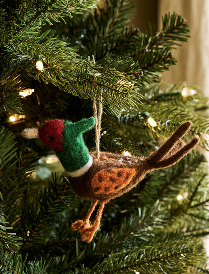 Southwold Christmas Pheasant / Felt / Brown