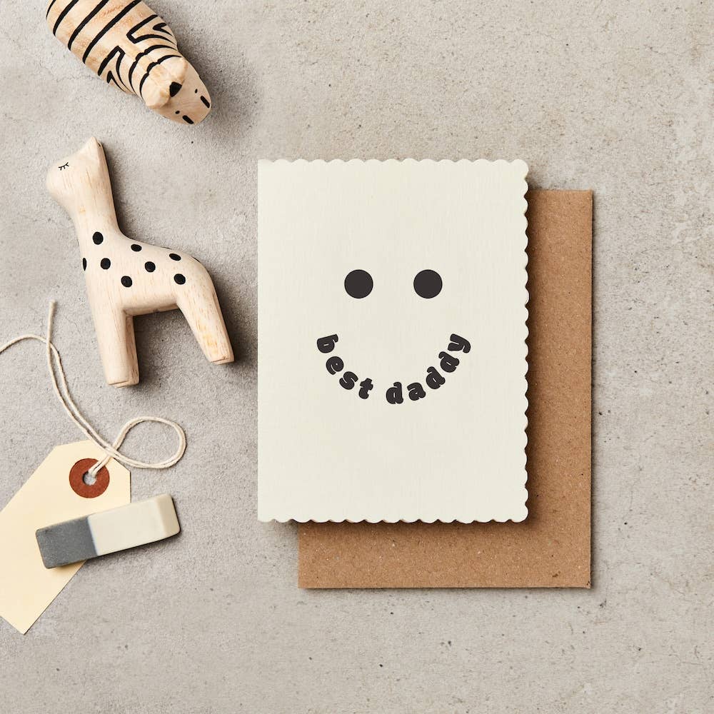 Best Daddy Smile A7 Greetings Card