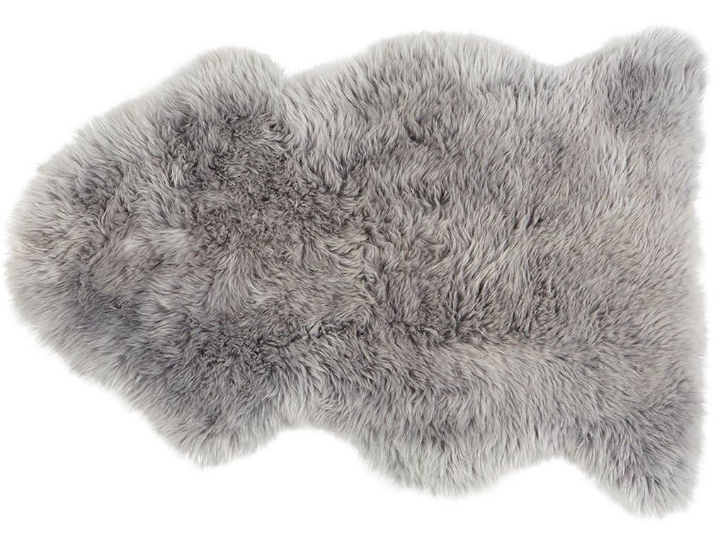 Genuine Eco Tanned Sheepskin Rug / Throw: Taupe