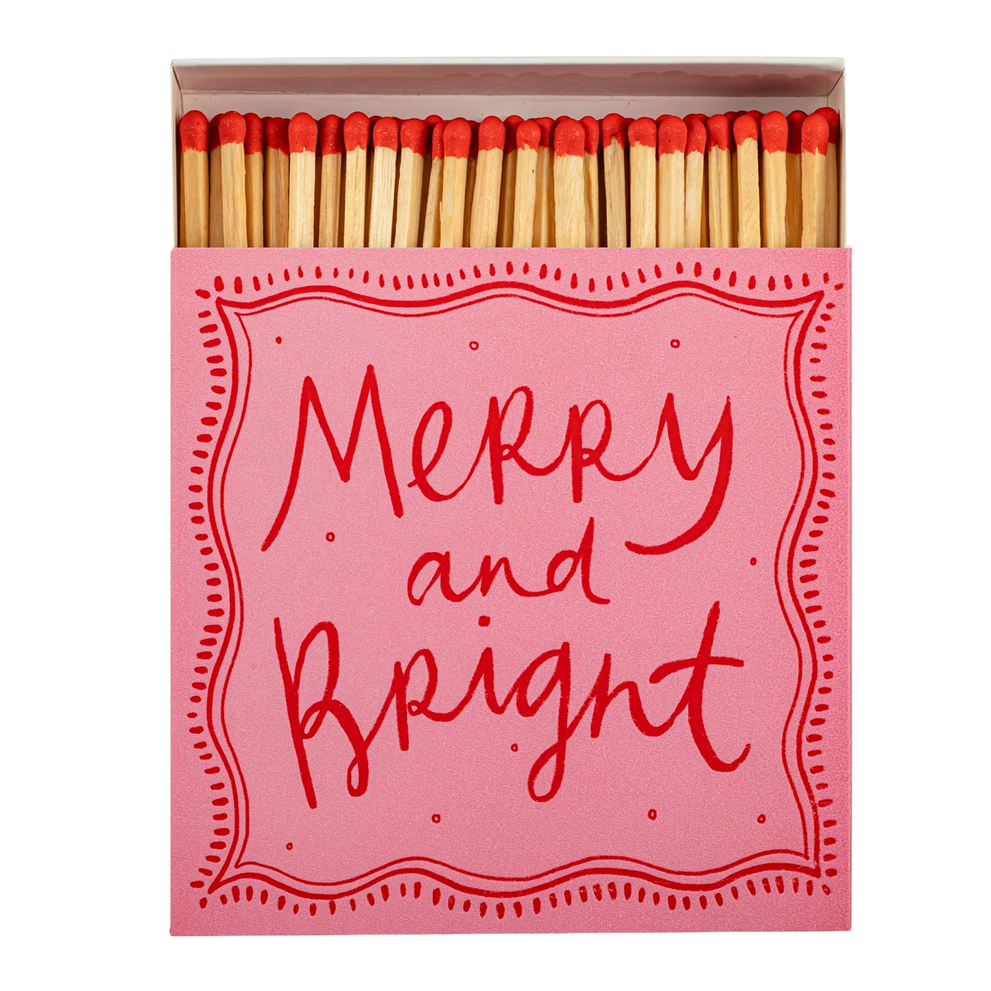 Archivist Square Box Matches - Merry and Bright